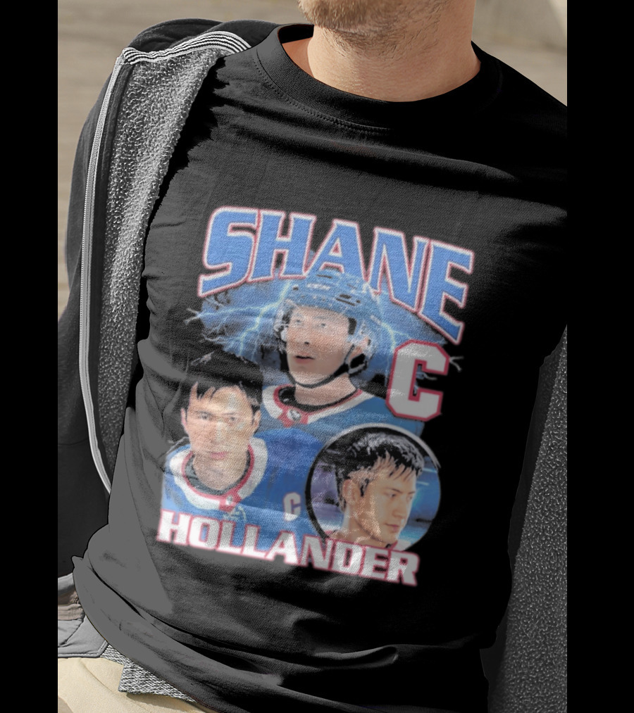 Shane Hollander C Hockey Player Lightning Blue Jersey T-Shirt