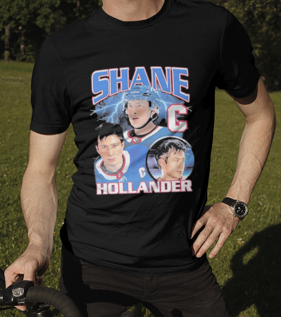 Shane Hollander C Hockey Player Lightning Blue Jersey T-Shirt