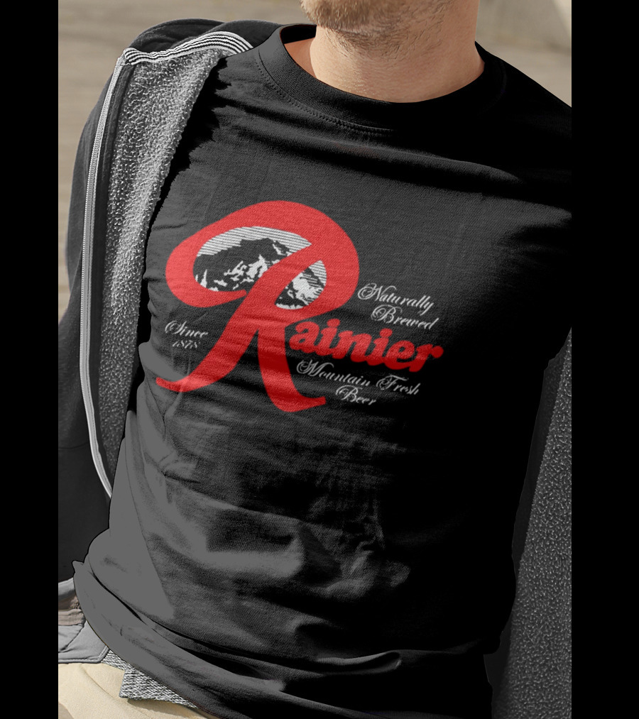 Since 1878 Rainier Naturally Brewed Mountain Fresh Beer T-Shirt