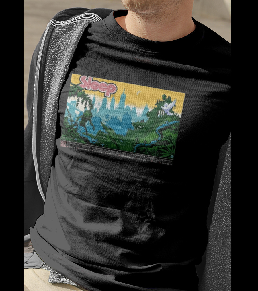 Sleep September 2026 Tour Dates Locations Skyline Jungle T-Shirt