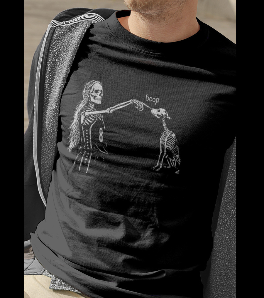 Sophie Cunningham Skeleton Point Dog Skeleton Boop Halloween T-Shirt