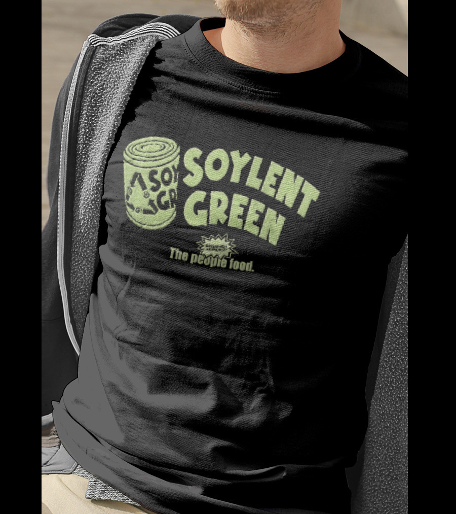 Soylent Green The People Food Tin Can Recycling Arrows T-Shirt