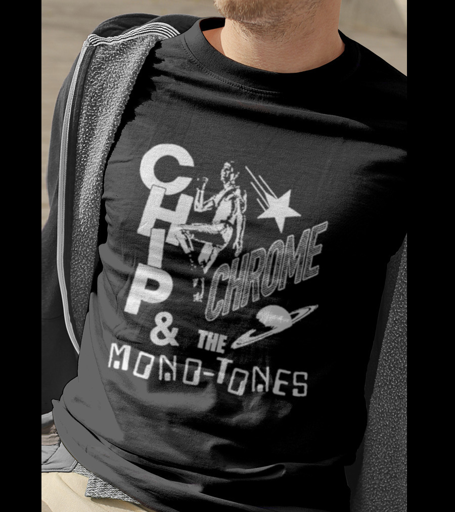 The Neighbourhood The Wourld Tour Chip Chrome & The Mono Tones Retro Star And Spaceship T-Shirt