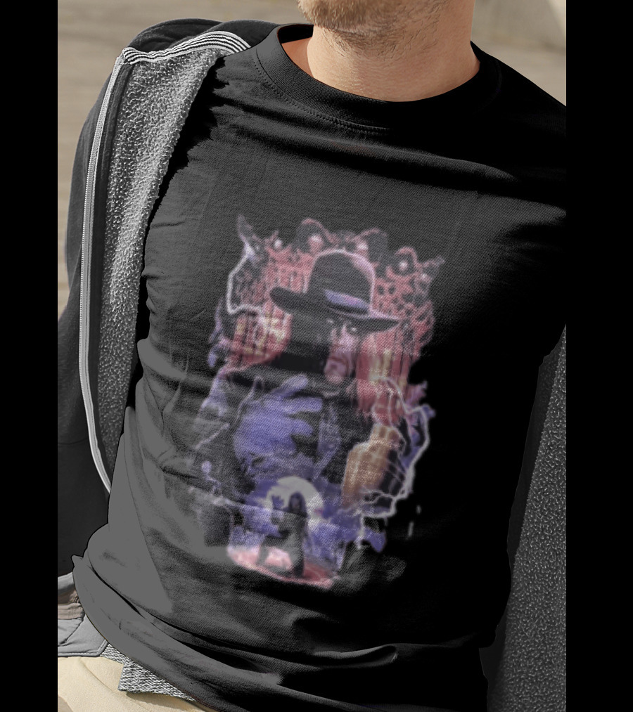 The Undertaker WWE Wrestler Vintage Style With Lightning And Urn T-Shirt