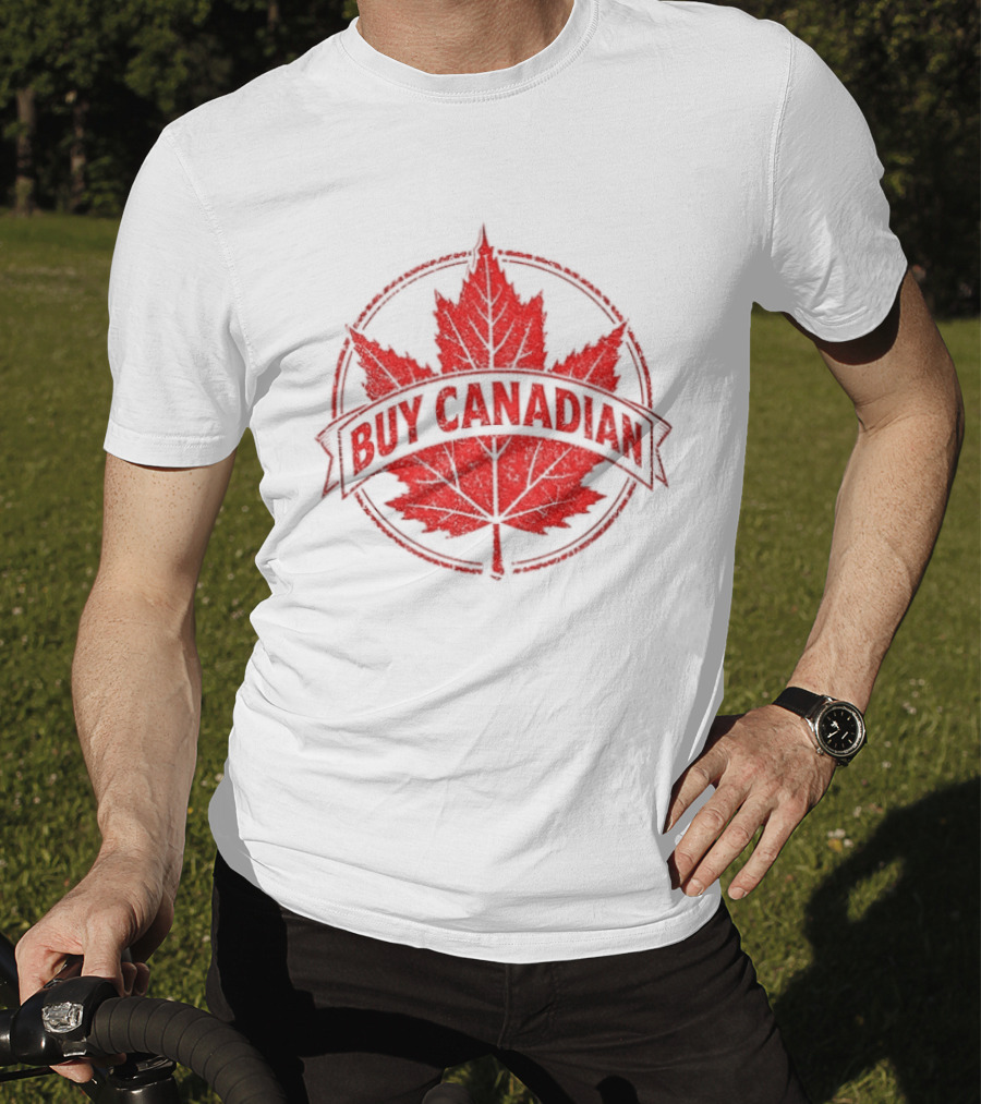 Buy Canadian Support Local Maple Leaf Pride T-Shirt