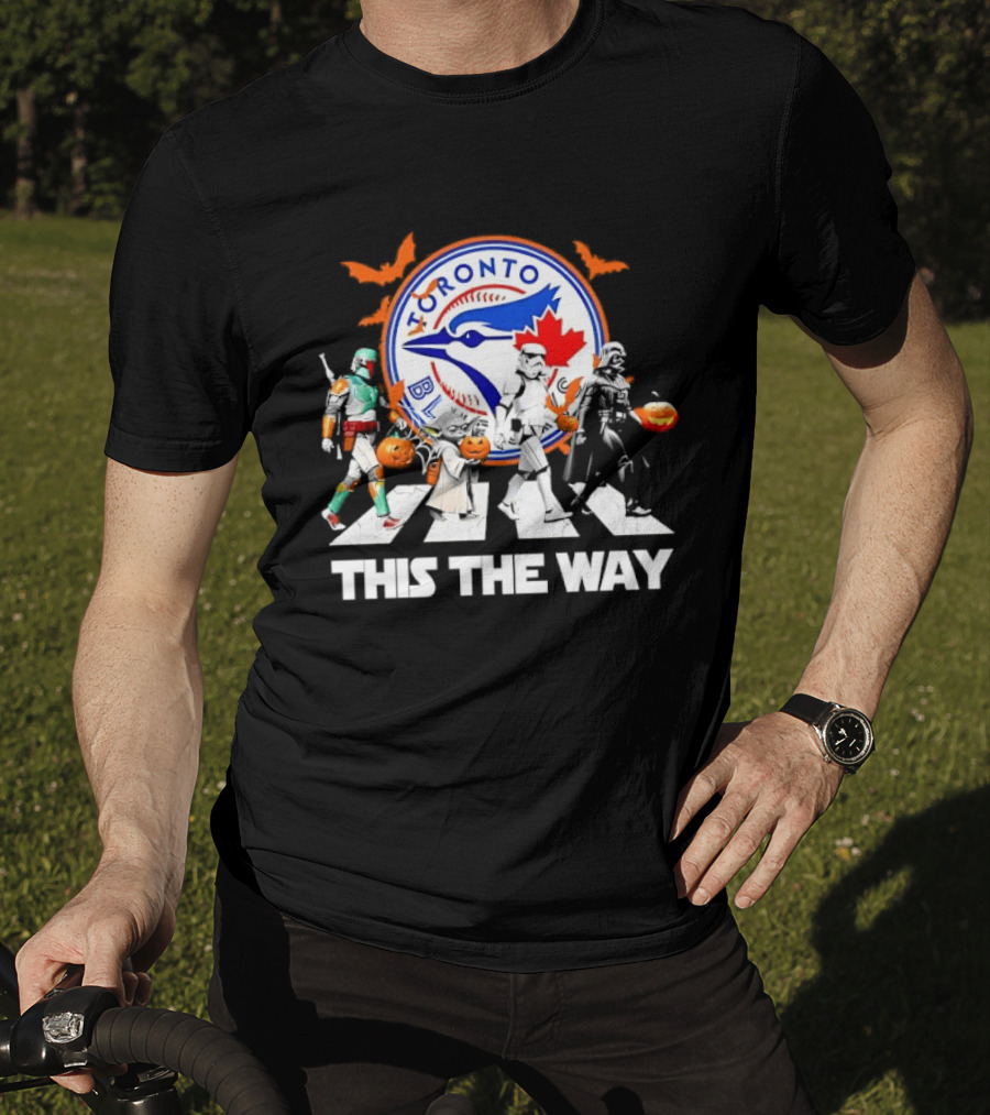 Toronto Blue Jays Star Wars This The Way Halloween Pumpkin Parade T-Shirt