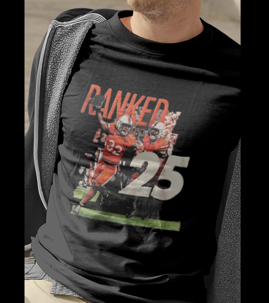 Virginia Cavaliers NCAA College Football Ranked 25 Team Players Celebration T-Shirt