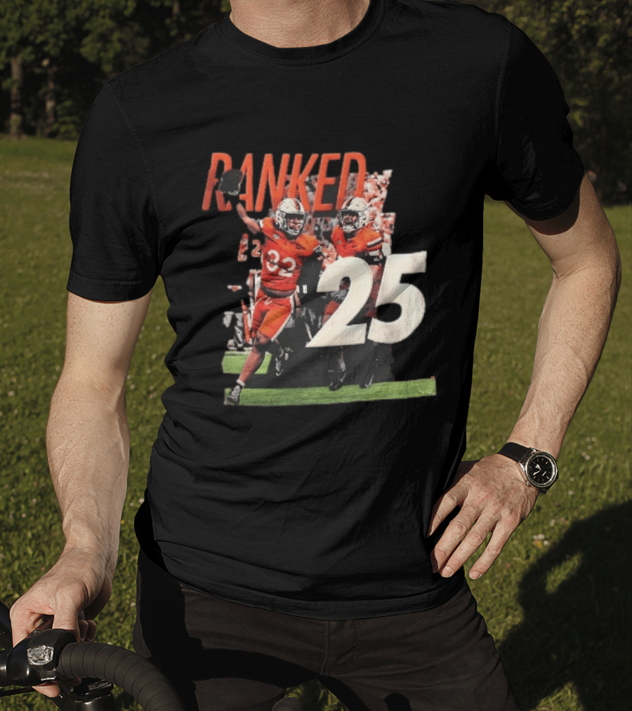 Virginia Cavaliers NCAA College Football Ranked 25 Team Players Celebration T-Shirt