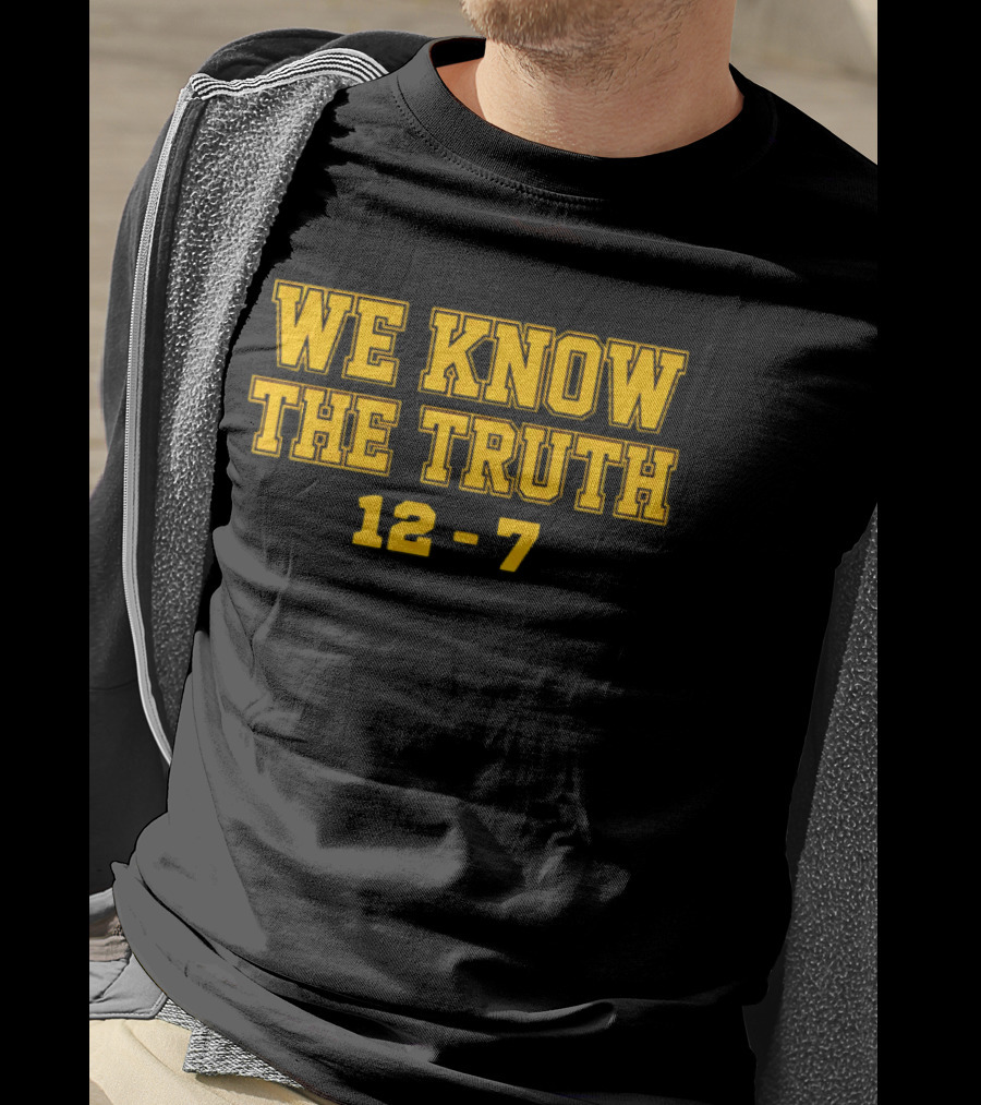 We Know The Truth 12 7 Bold Yellow Sports T-Shirt