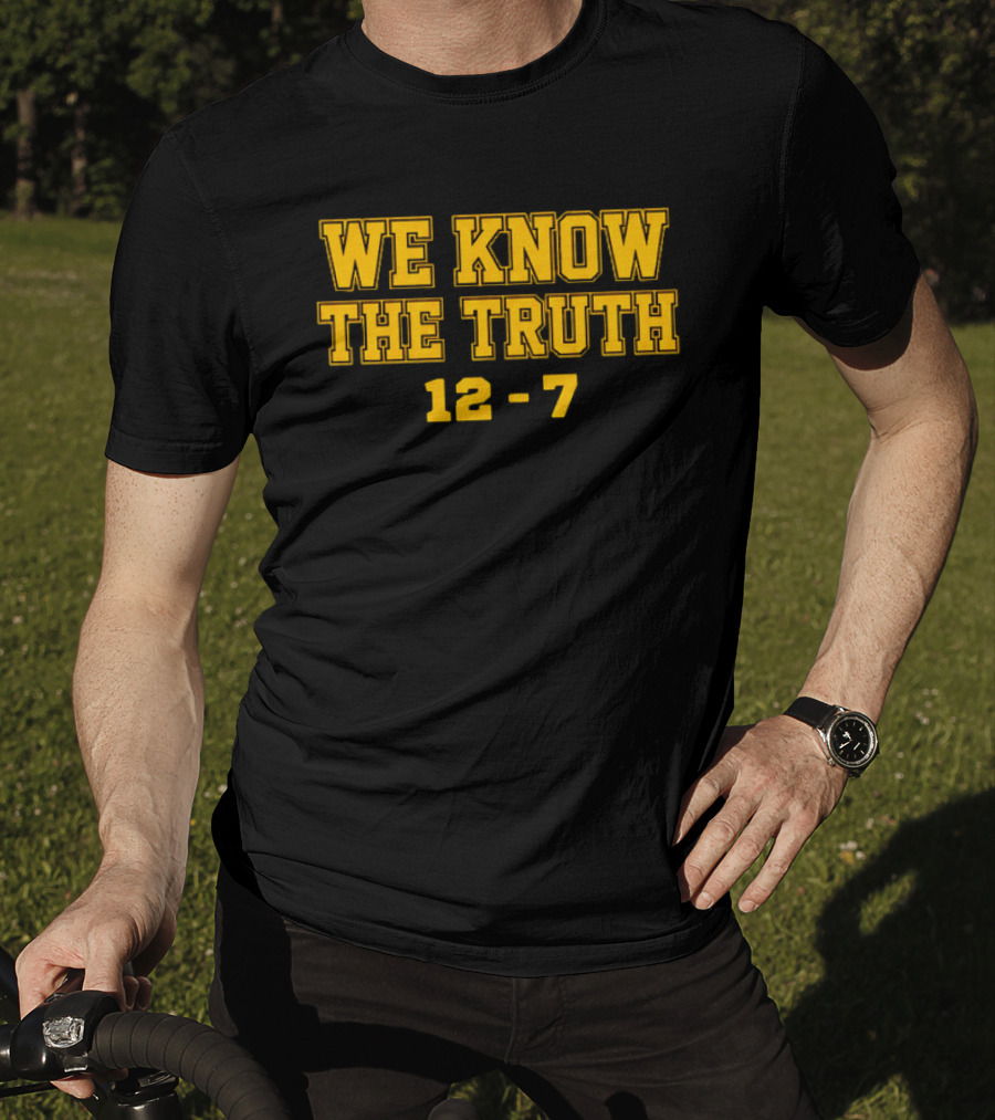 We Know The Truth 12 7 Bold Yellow Sports T-Shirt