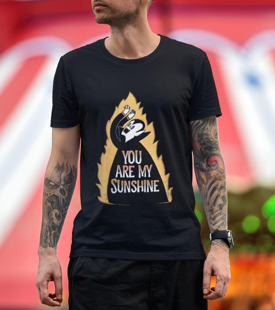 You Are My Sunshine Vampire Flames Distressed T-Shirt