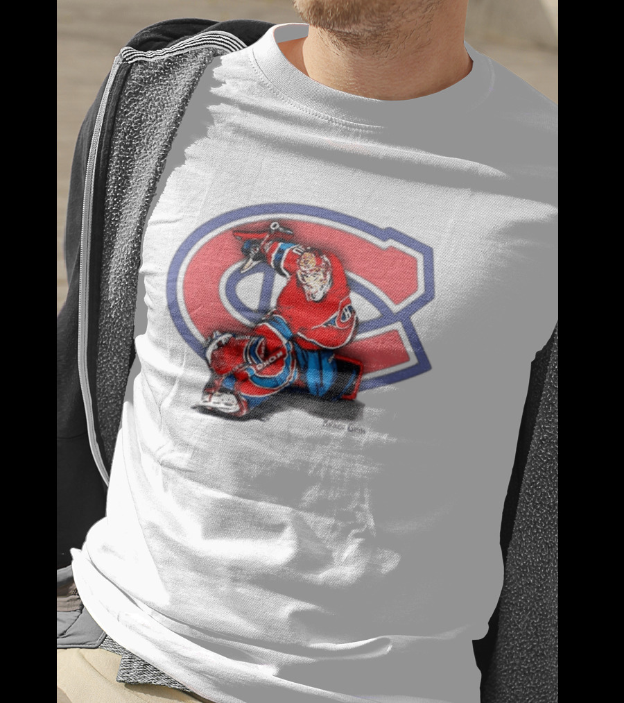 Montreal Canadiens Mathieu Garon NHL Hockey Goalie Player Image T-Shirt