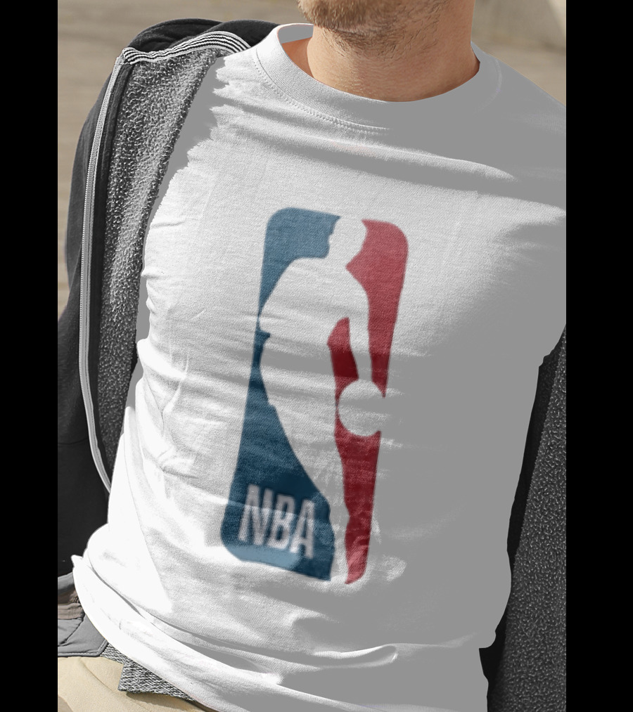NBA National Basketball Association Blue Red Abstract T-Shirt