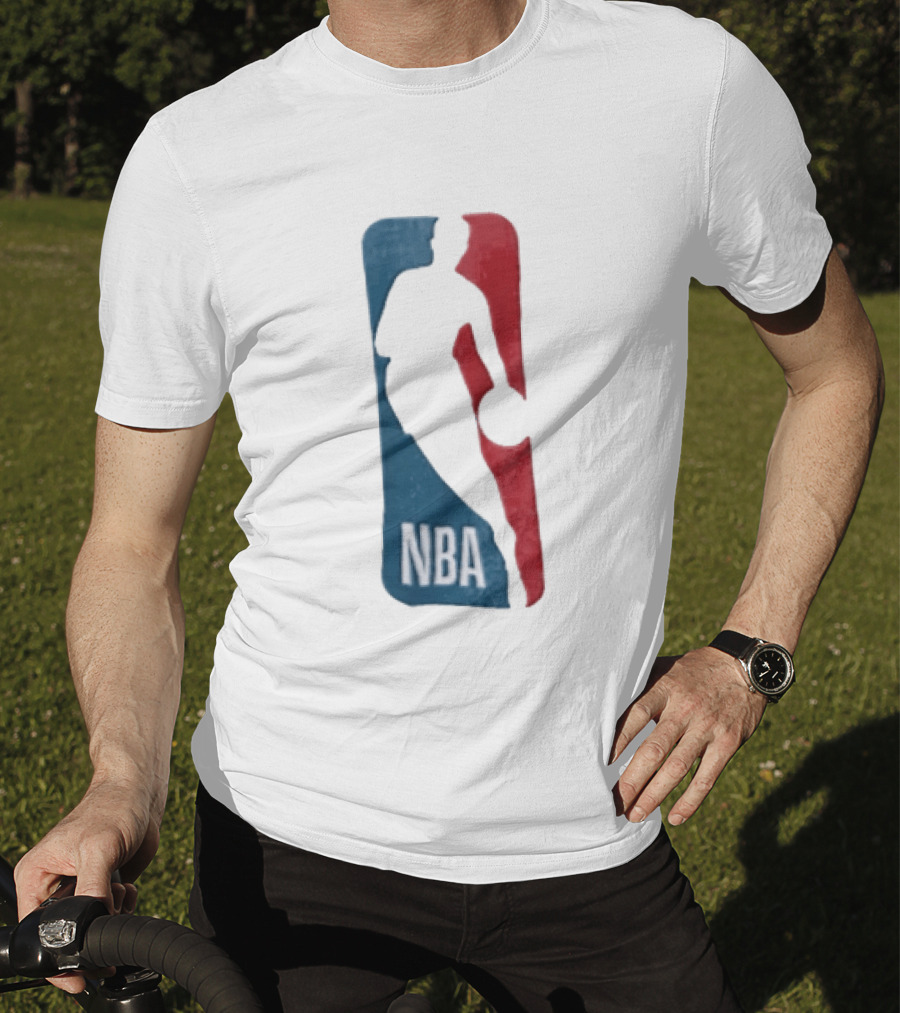 NBA National Basketball Association Blue Red Abstract T-Shirt