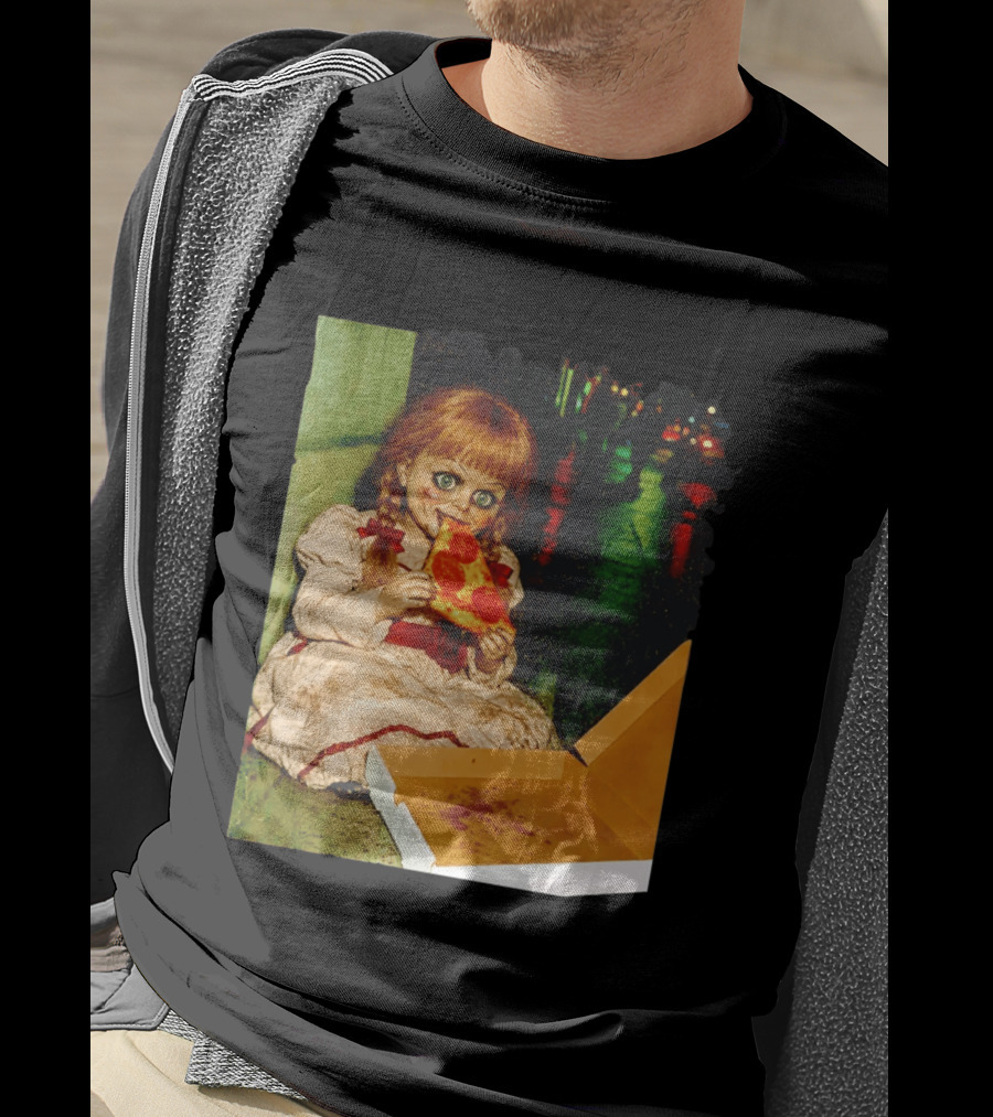 Annabelle Pizza Night Halloween T-Shirt