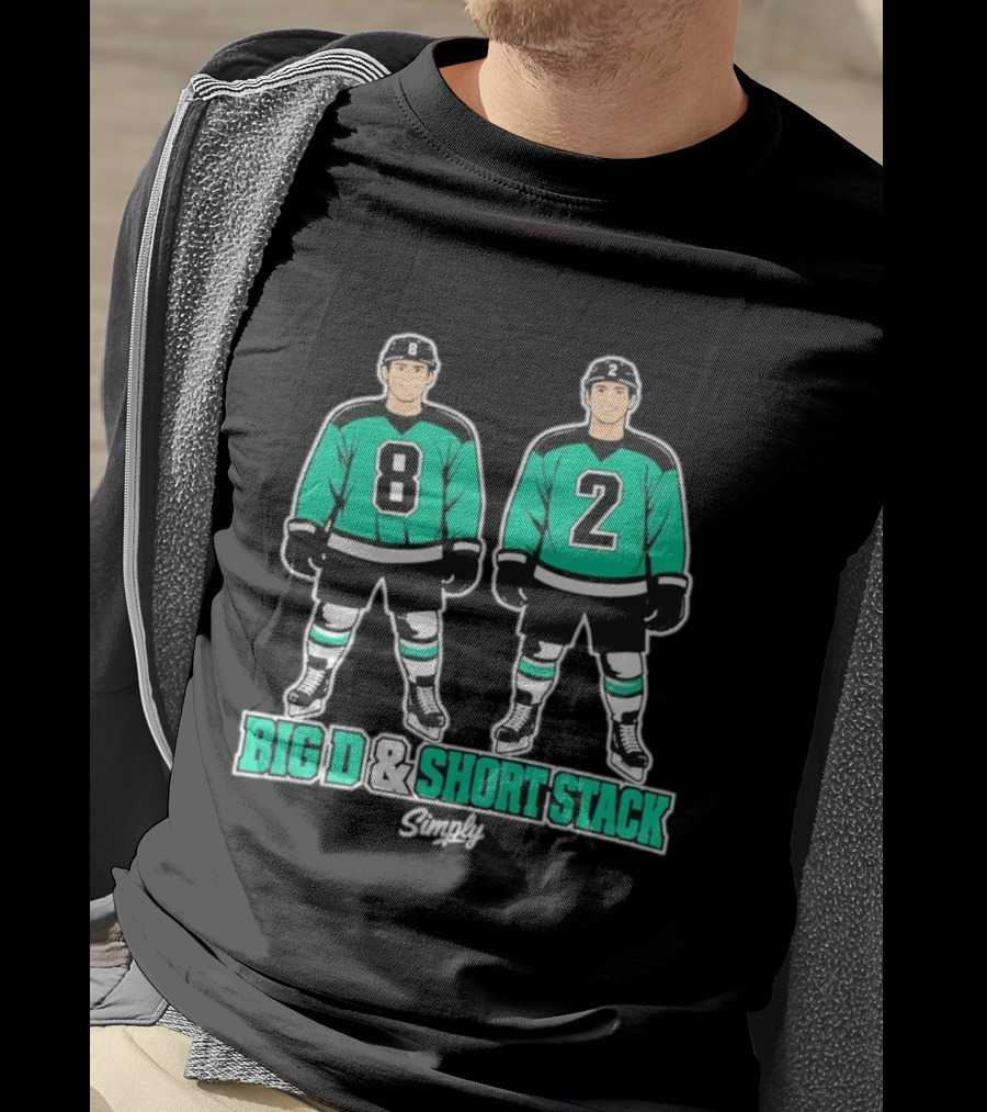 Bryan Woo Big D And Short Stack Hockey Players Number 8 And 2 Simply T-Shirt