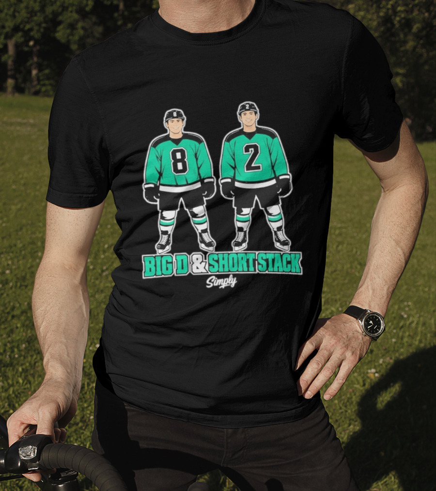 Bryan Woo Big D And Short Stack Hockey Players Number 8 And 2 Simply T-Shirt