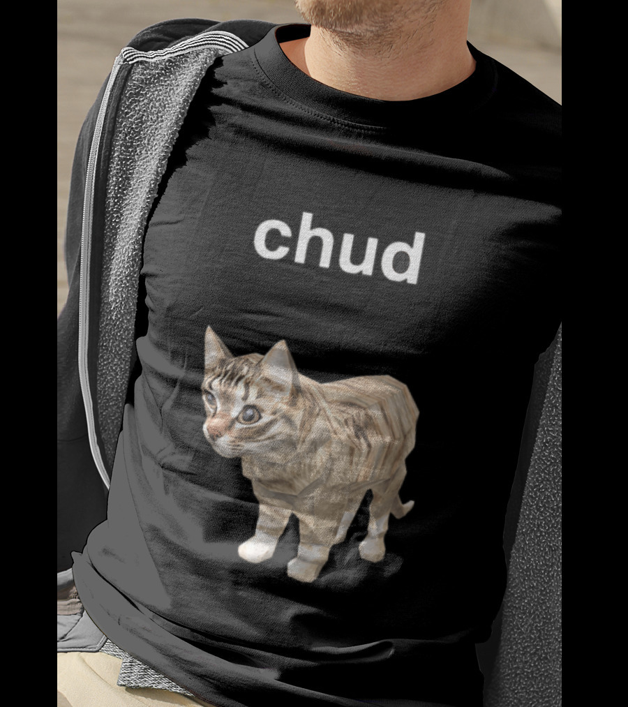 Chud Cat Meme Funny Internet Culture T-Shirt