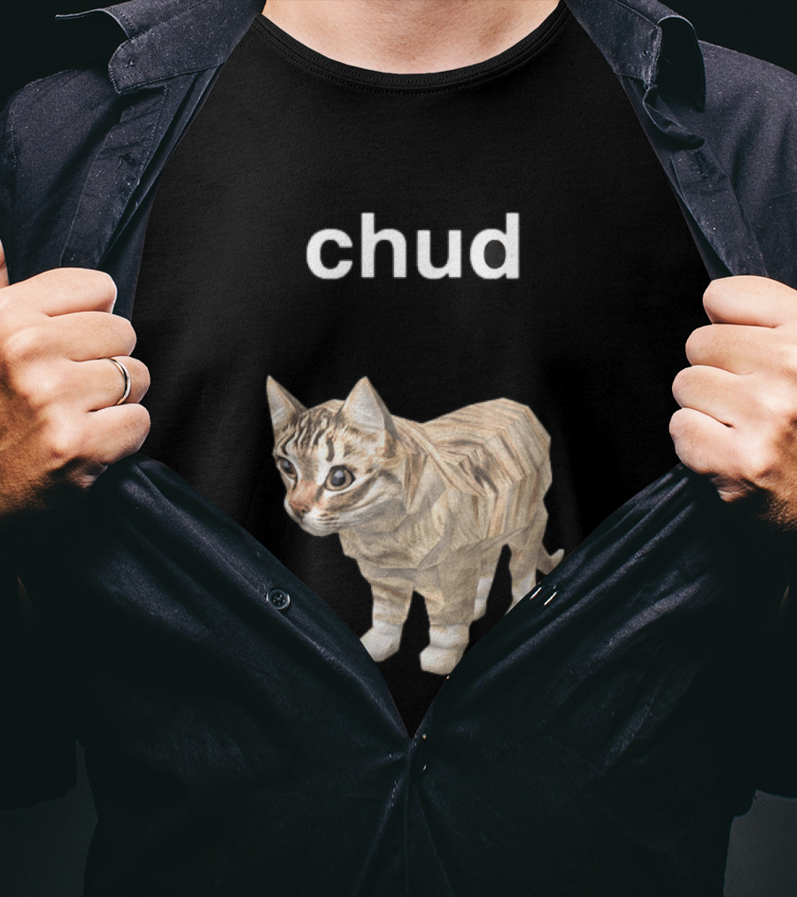 Chud Cat Meme Funny Internet Culture T-Shirt