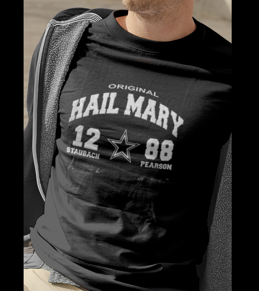 Original Hail Mary 12 Staubach 88 Pearson Star Signatures T-Shirt