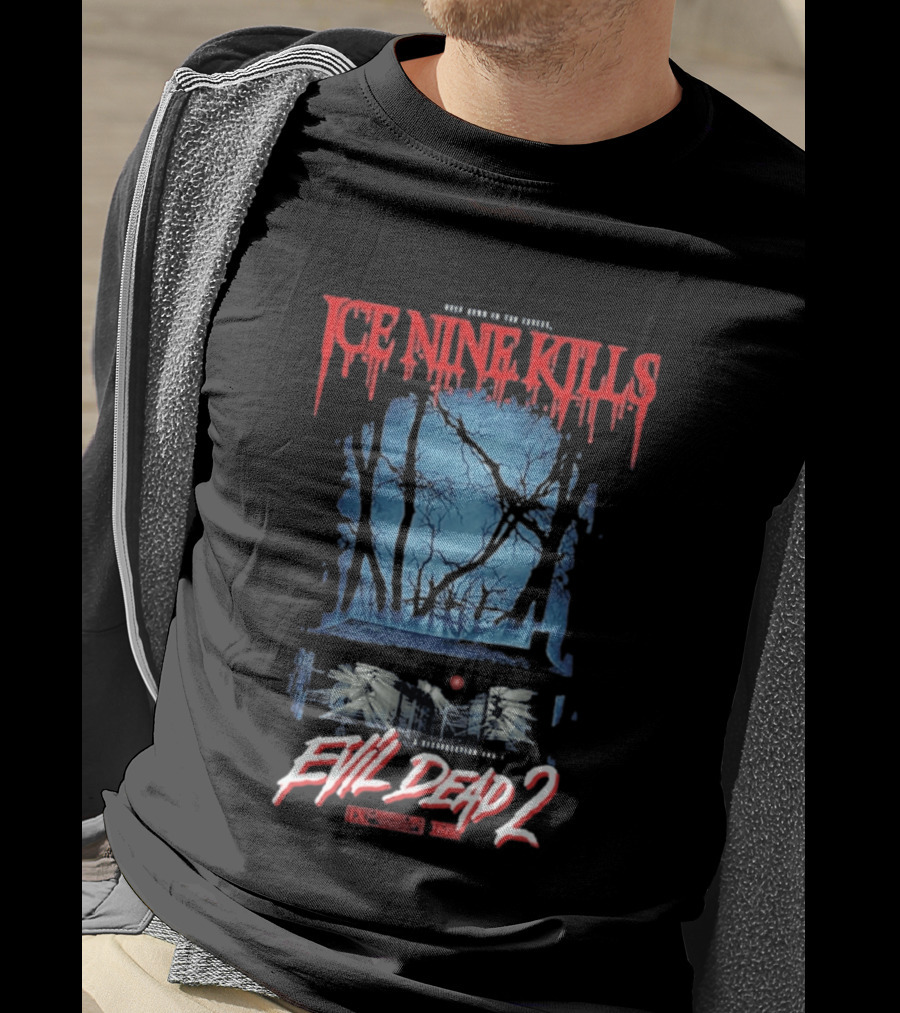 Ice Nine Kills Evil Dead 2 Resurrection Awaits Deep Down In The Forrest T-Shirt