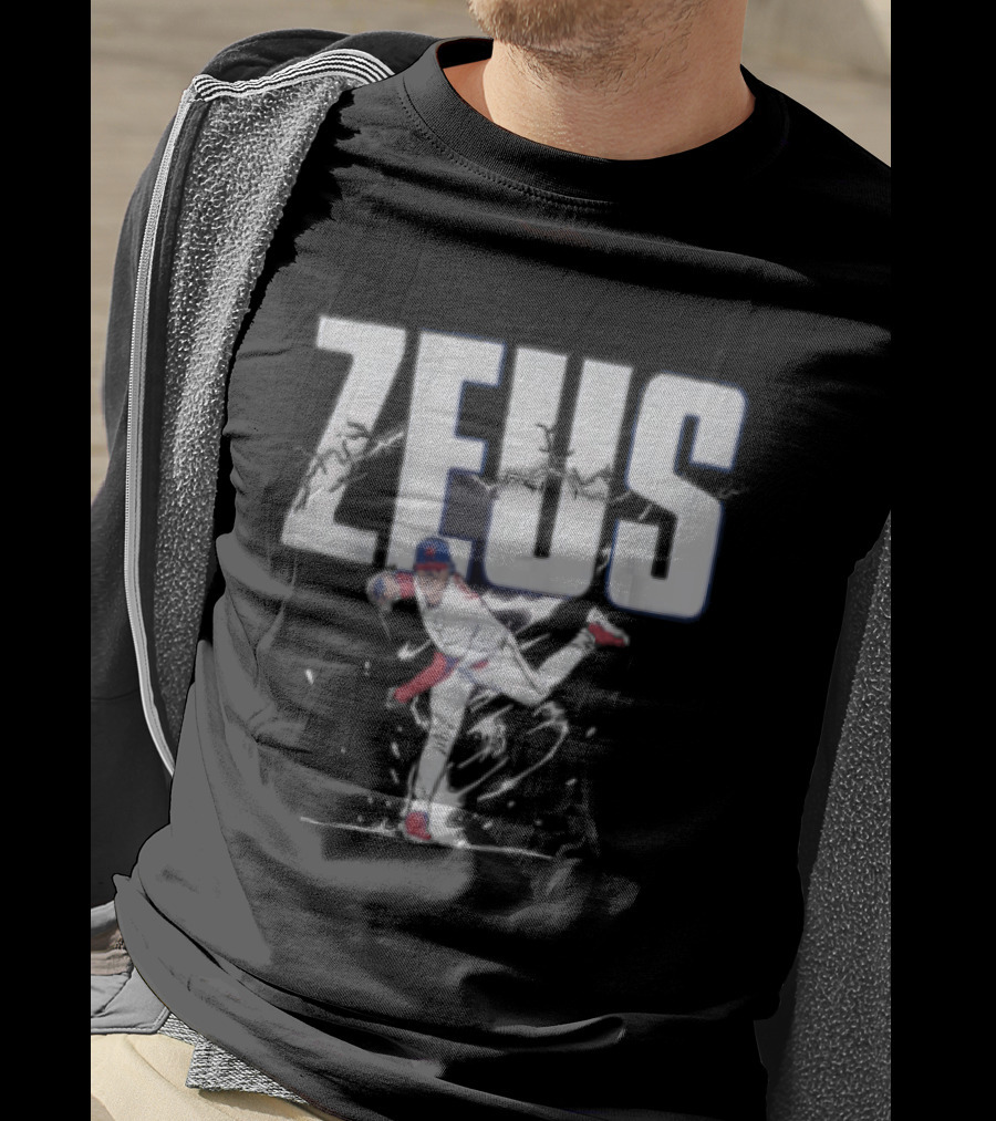 Jesus Luzardo Zeus Baseball Pitching Pose Sports T-Shirt