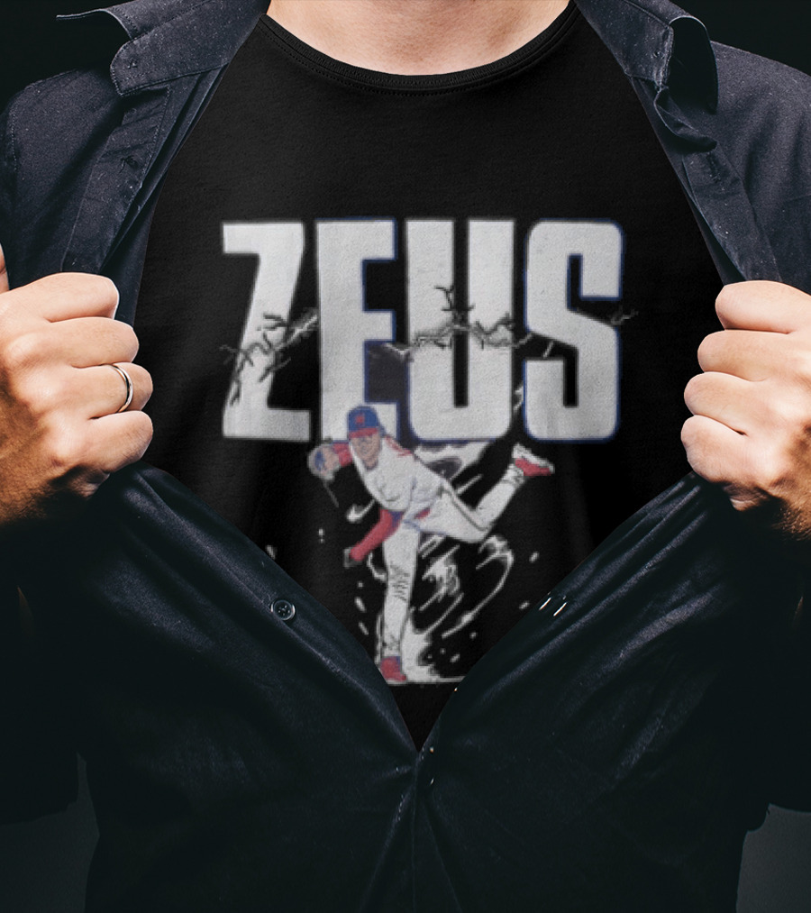 Jesus Luzardo Zeus Baseball Pitching Pose Sports T-Shirt