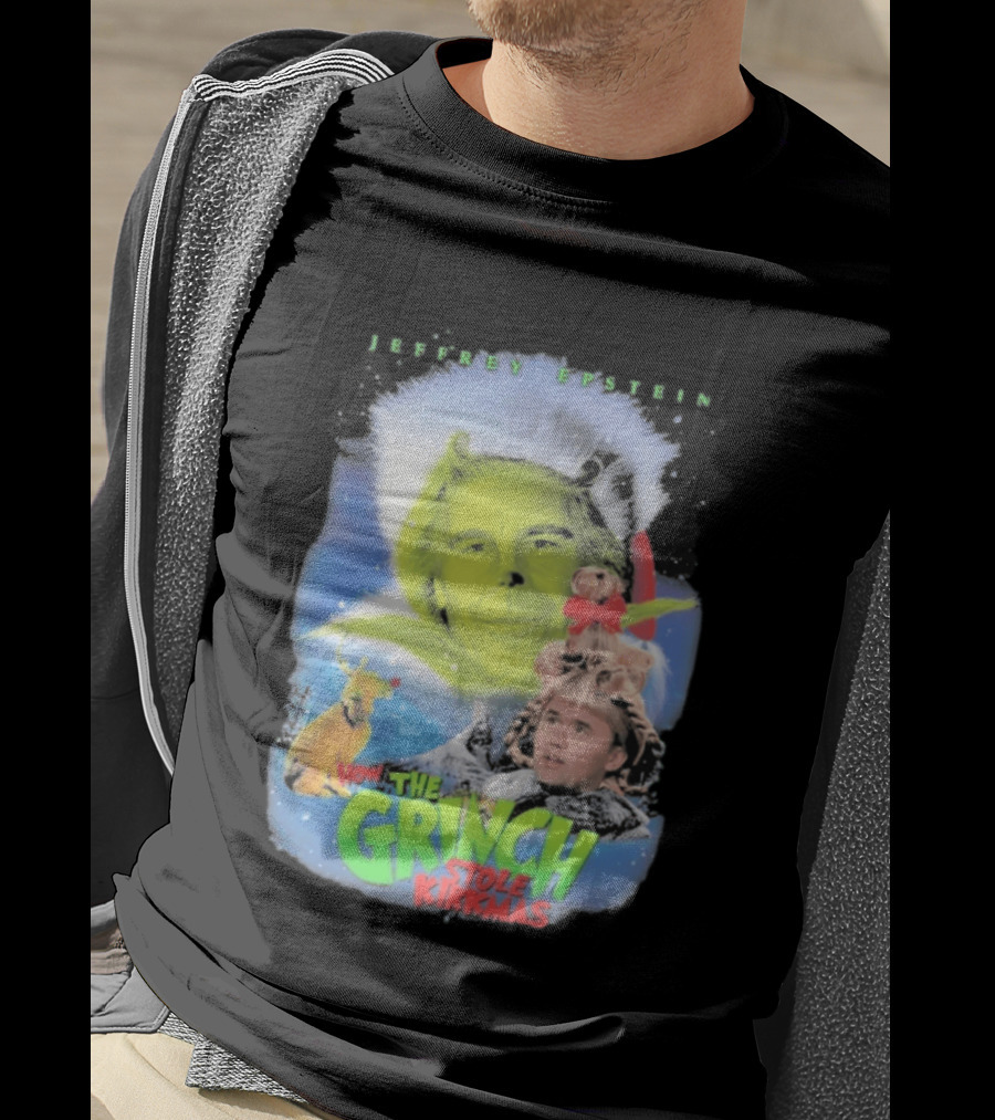 How The Grinch Stole Kirkmas Jeffrey Epstein T-Shirt