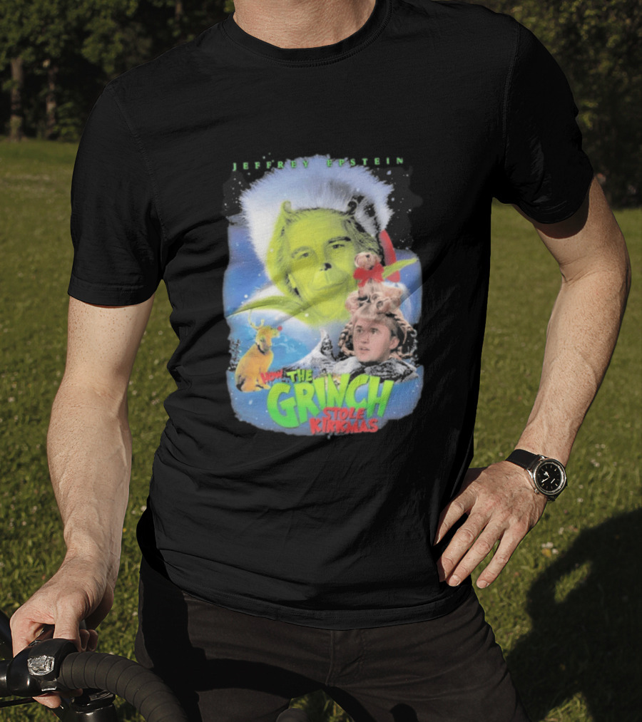 How The Grinch Stole Kirkmas Jeffrey Epstein T-Shirt