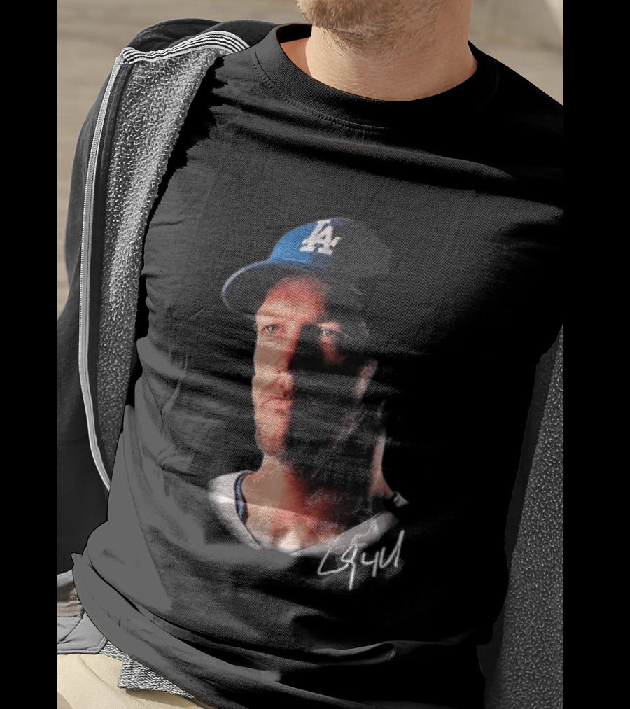 Kike Hernandez Wears Clayton Kershaw Face LA Dodgers Signature T-Shirt