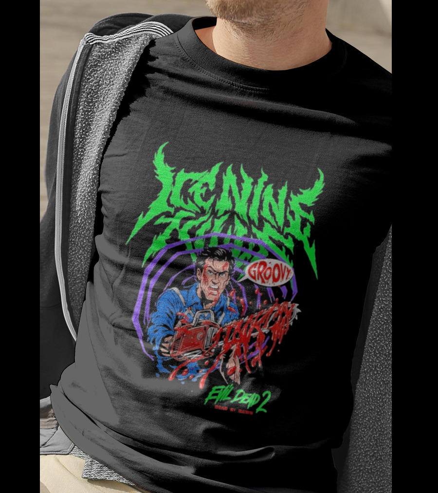 Ice Nine Kills Groovy Evil Dead 2 Blood Guts 2026 T-Shirt