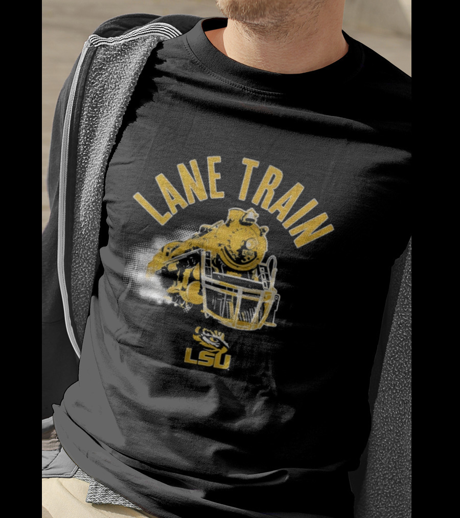 LSU Lane Train Football Helmet Lane Kiffin T-Shirt
