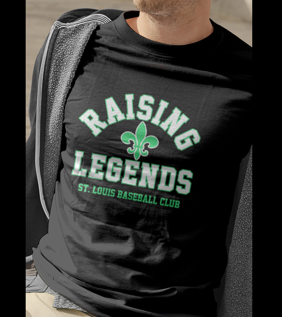 Raising Legends St. Louis Baseball Club Fleur De Lis T-Shirt