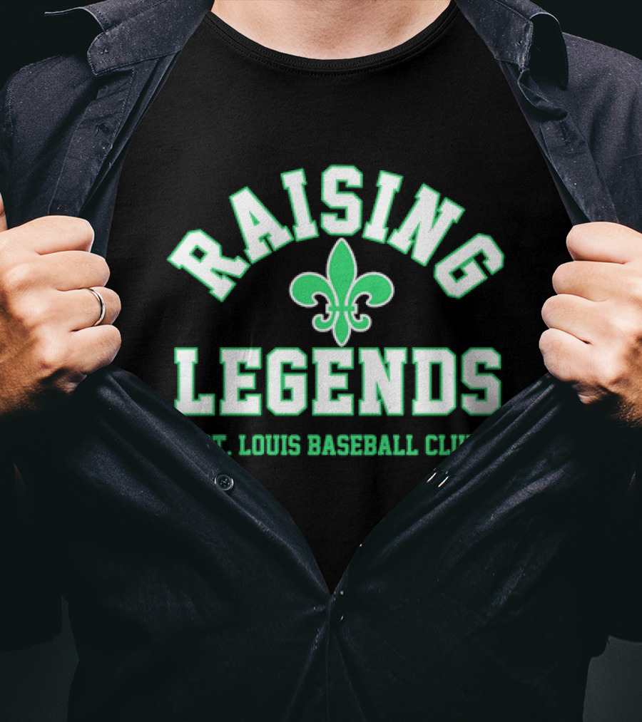 Raising Legends St. Louis Baseball Club Fleur De Lis T-Shirt