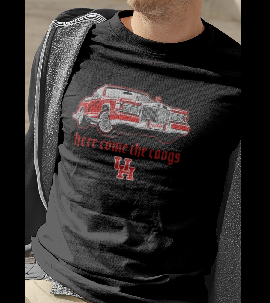 Here Come The Coogs Houston Cougars Football UH Classic Car T-Shirt