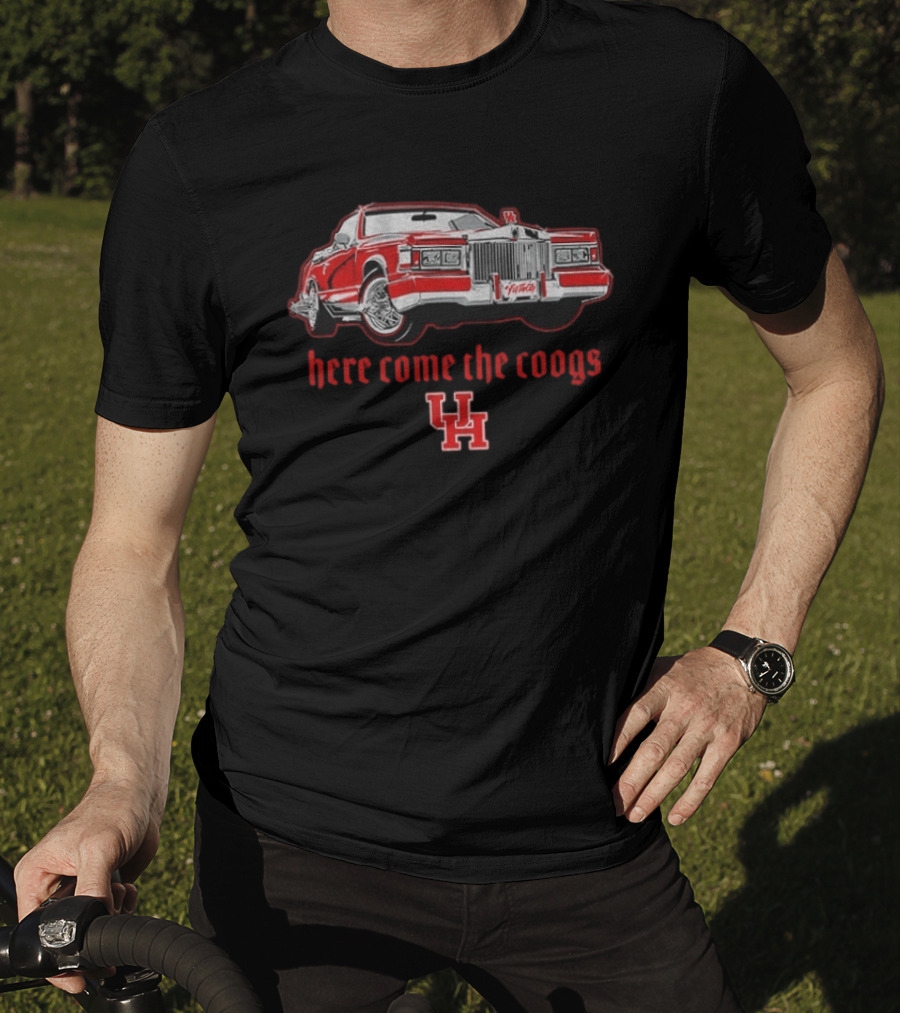 Here Come The Coogs Houston Cougars Football UH Classic Car T-Shirt