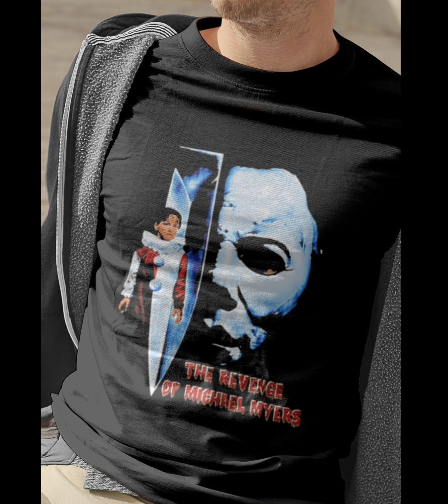 The Revenge Of Michael Myers Halloween Mask Knife Clown T-Shirt