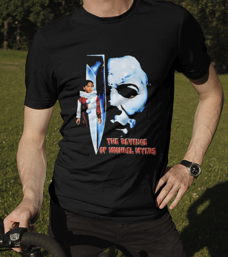 The Revenge Of Michael Myers Halloween Mask Knife Clown T-Shirt