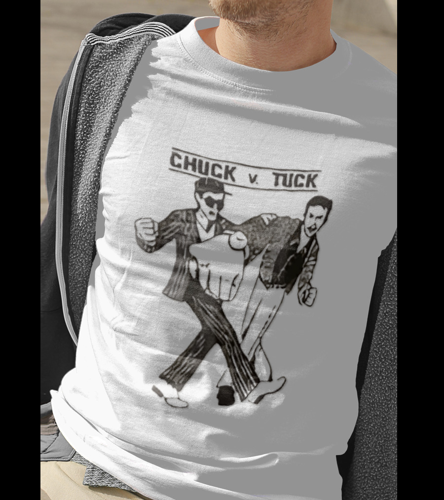 Chuck V Tuck Dancing Cartoon Line Duo T-Shirt