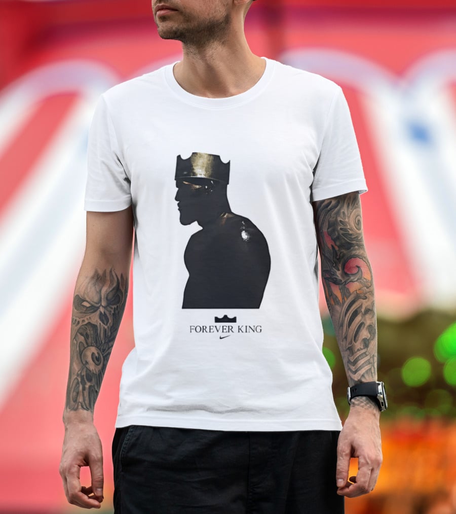 LeBron James Forever King Gold Crown Silhouette Nike T-Shirt