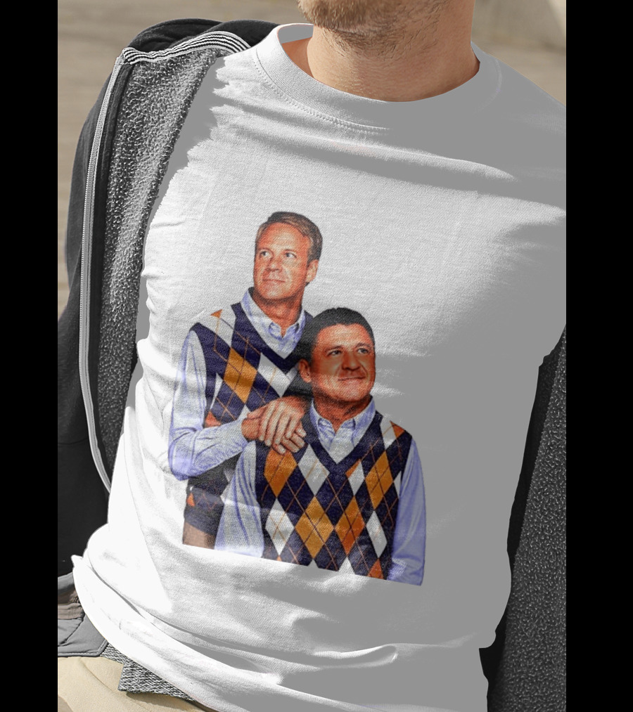 LSU Coaches Step Brothers Argyle Sweater Lane Kiffin T-Shirt