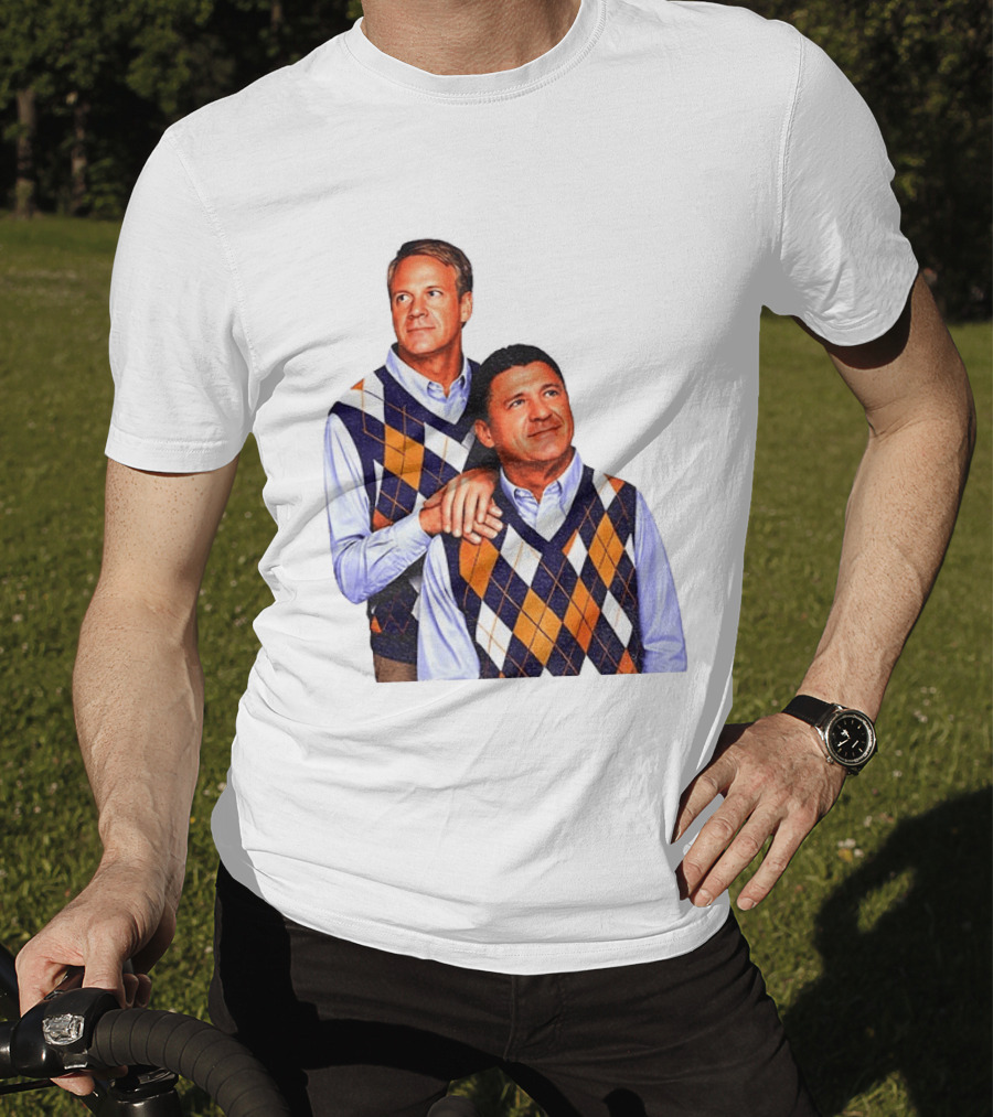LSU Coaches Step Brothers Argyle Sweater Lane Kiffin T-Shirt