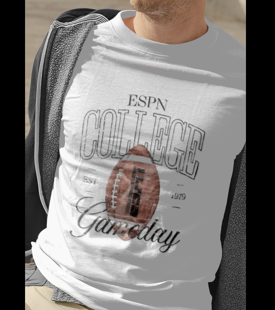 ESPN College Gameday Established 1979 Distressed Football T-Shirt