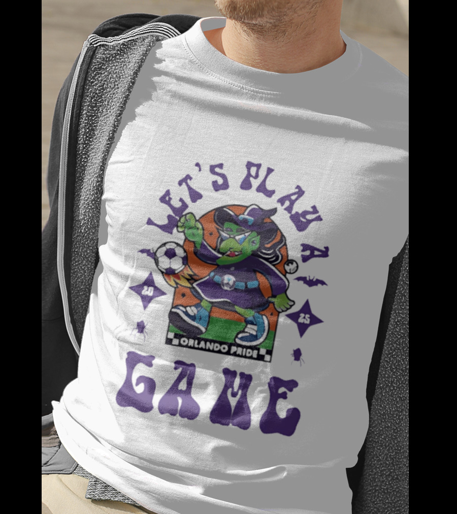 Orlando Pride Spooky Season 2025 Let's Play A Game Witch Soccer T-Shirt