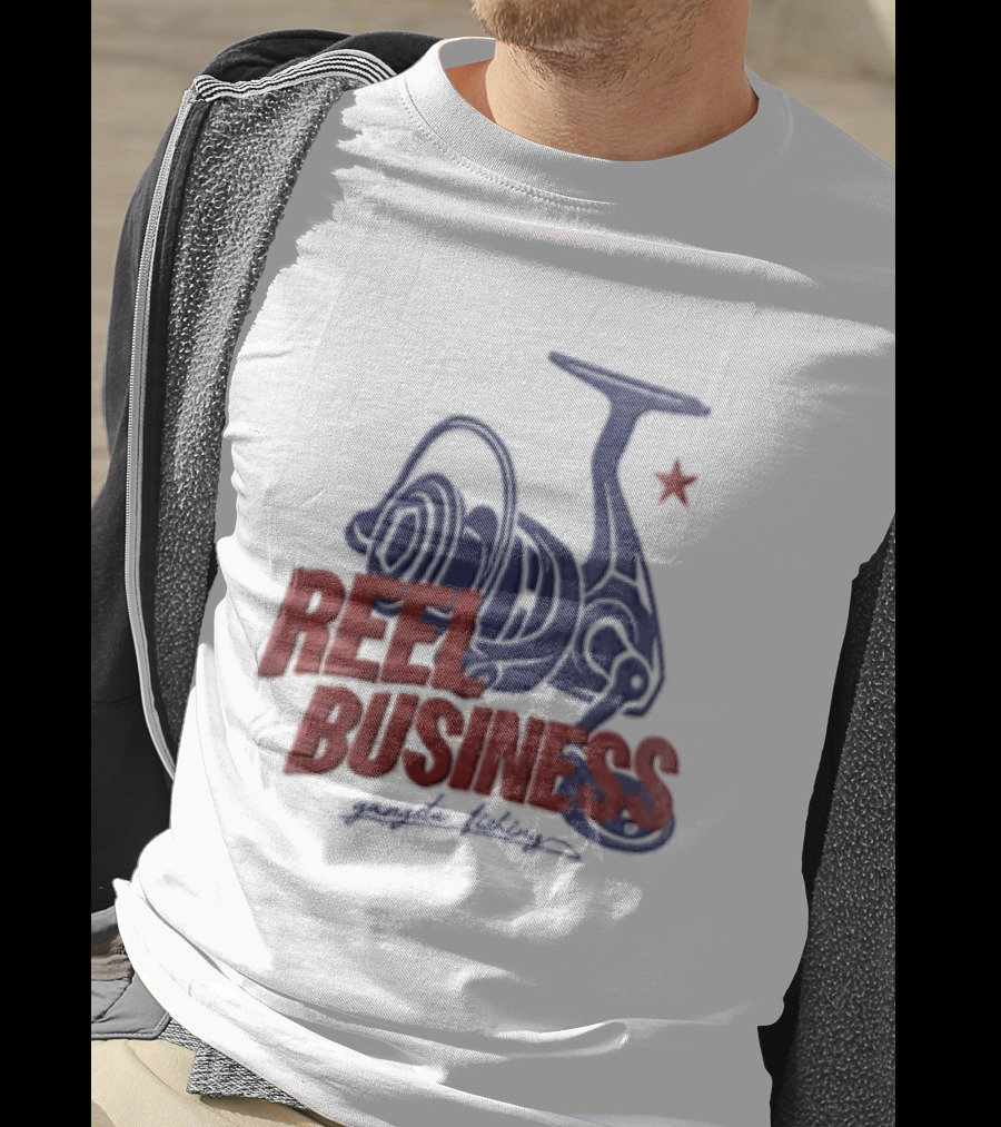 Reel Business Gangsta Fishing Reel Star T-Shirt