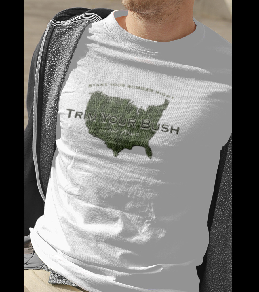 Start Your Summer Right Trim Your Bush Tori Amos USA Map T-Shirt