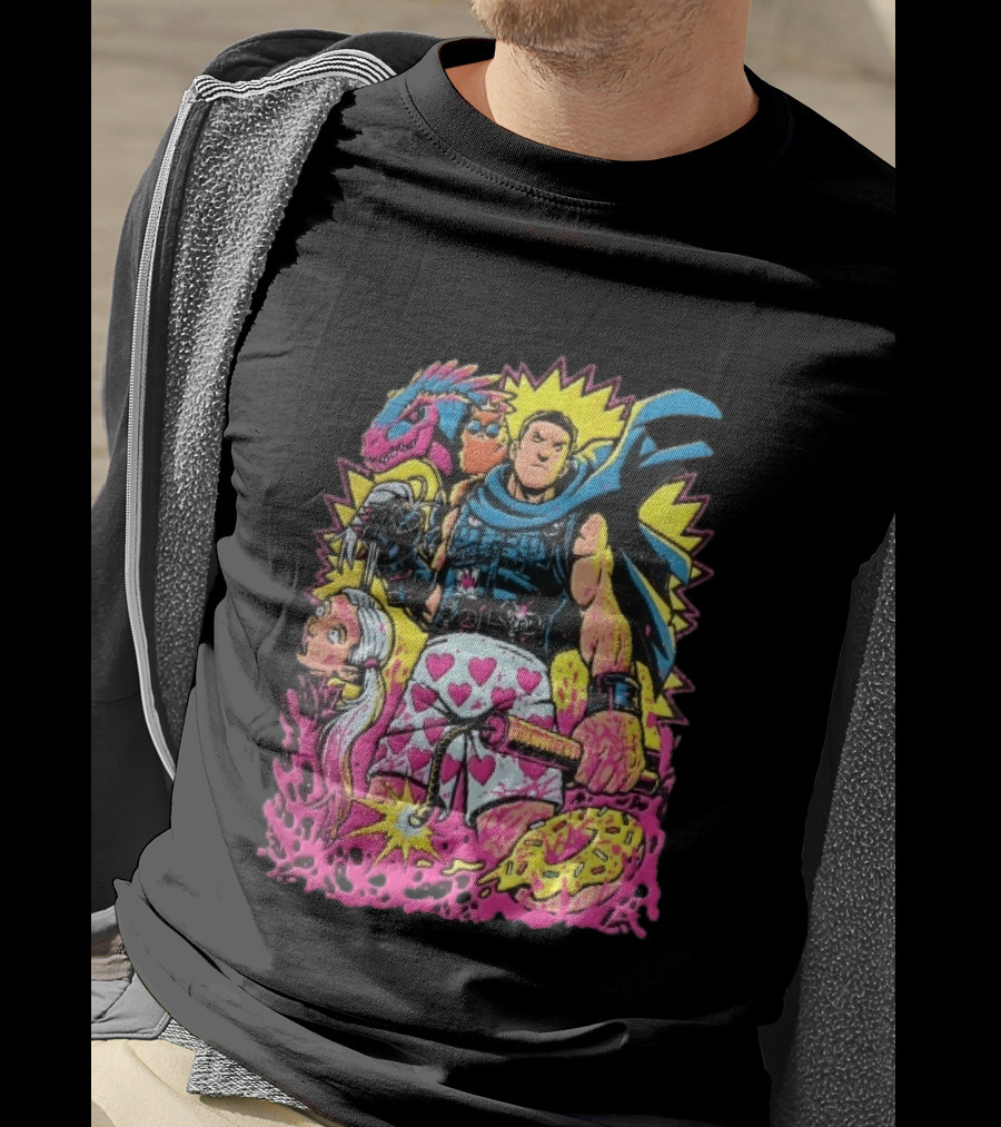Goddamnit Donut Miss Me Matt Dinniman Neon Warrior Heart Boxers Dinosaur Cat T-Shirt