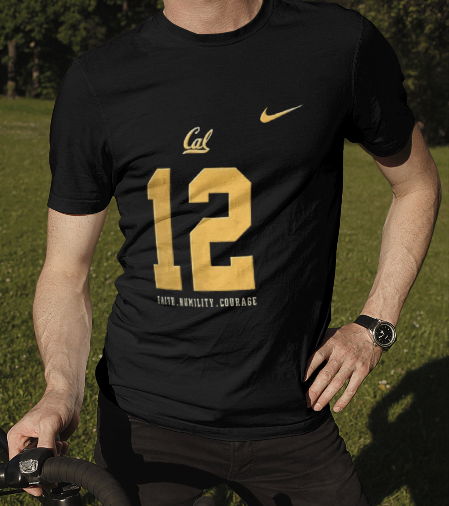 California Golden Bears Number 12 Nike Faith Humility Courage T-Shirt