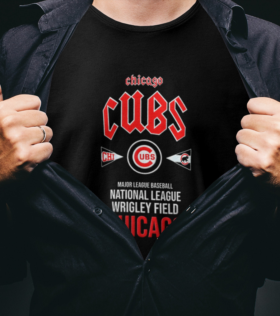 Chicago Cubs National League Wrigley Field Major League Baseball Chicago T-Shirt