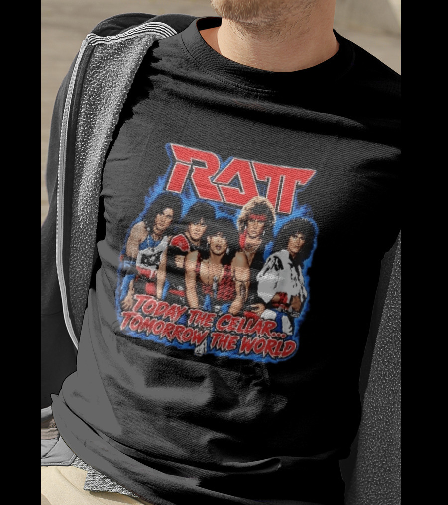 Ratt Band Today The Cellar Tomorrow The World Photo Blue Frame T-Shirt